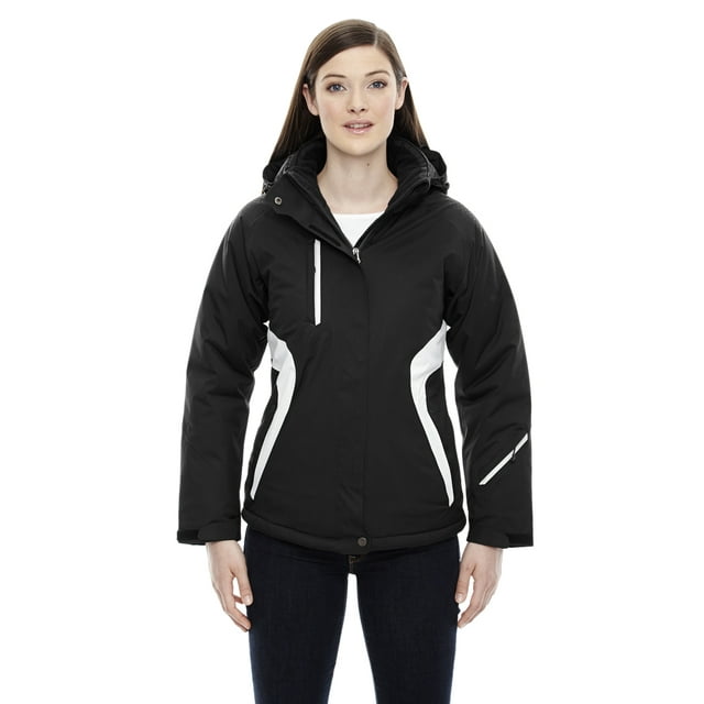 A Product of Ash City - North End Ladies' Apex Seam-Sealed Insulated Jacket - BLACK 703 - XL [Saving and Discount on bulk, Code Christo]