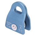 thumbnail image 4 of Downhill Side Plate Single Pulley, Outdoor Climbing Pulley Aluminum Mg Alloy Semicircle Hanging Point High Strength Portable 20KN  For Rescuing Blue, 4 of 8