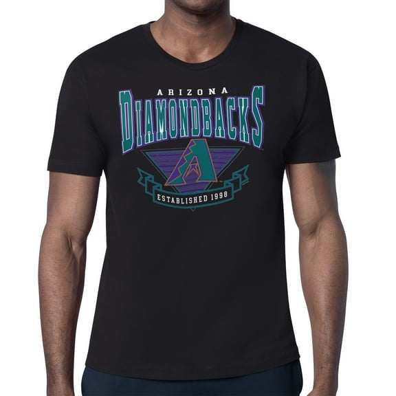 Men's Starter Black Arizona Diamondbacks -80s Inspired T-Shirt