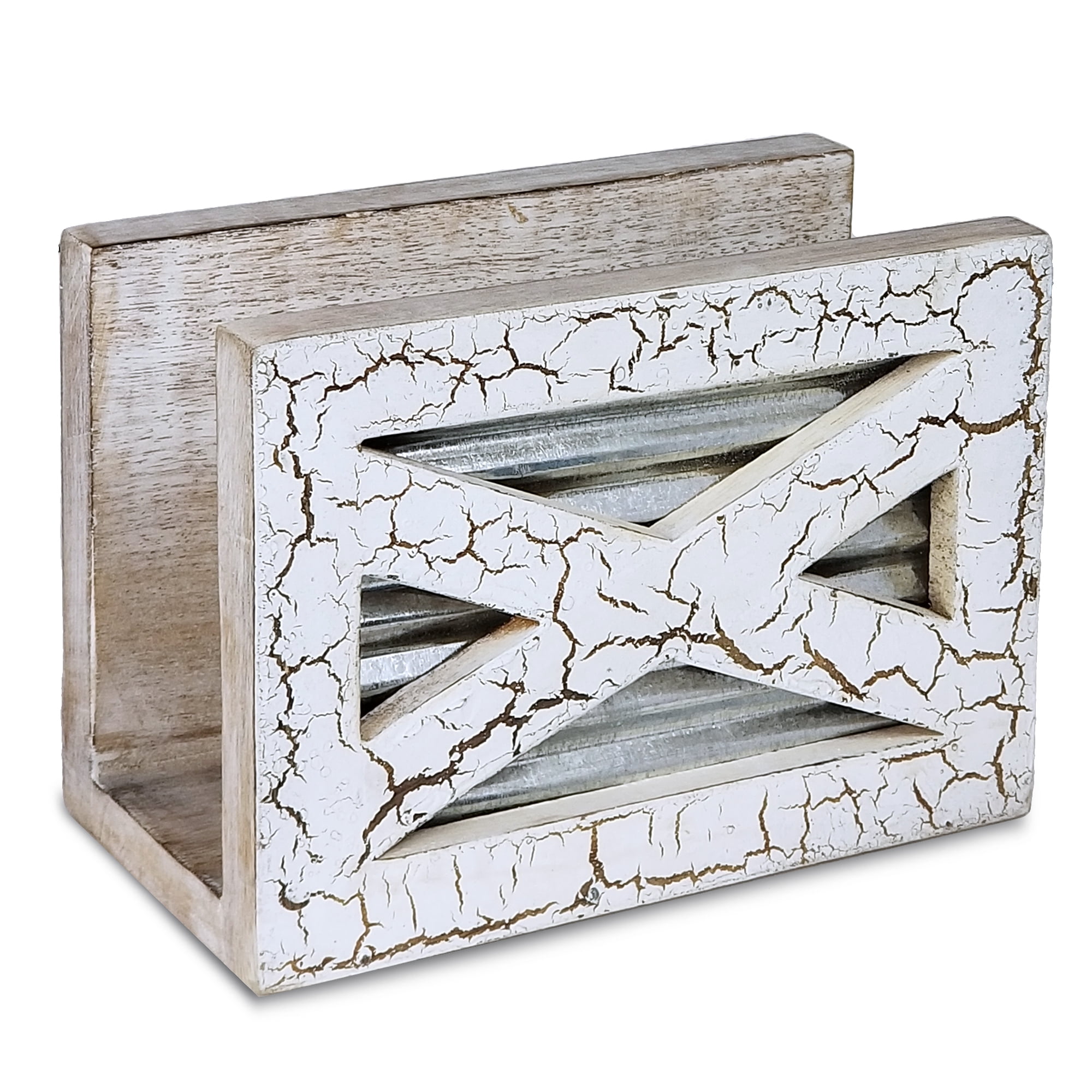 Rustic Napkin Holder For Table Farmhouse Napkin Holder Wood Napkin Holders For Kitchen White ...