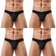 thumbnail image 1 of Calzoncillos de malla micro sexys para hombre, ropa interior suave y transpirable con bolsa para bultos, 4 piezas XXL, 1 of 5