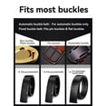 thumbnail image 4 of Catelles Men's Genuine Leather Black Crocodile Pattern Belt (Without Buckle), Wear-Resistant, Casual and Business, Gift Box Packaging&For waist 42in Width 1.38in(3.5cm), 4 of 8