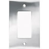 DISCONTINUED Brainerd Concave Single Decorator/GFCI Wall Plate, Polished Chrome