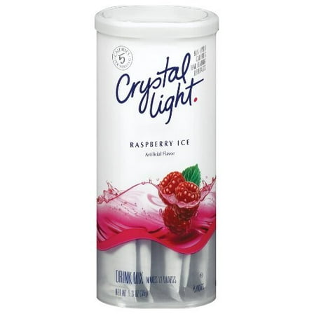Crystal Light Raspberry Ice Drink Mix 1.3 oz (Pack of 36)