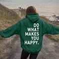 thumbnail image 2 of Xudanell Oversized Hoodies for Women Comfort Colors Sweatshirt with Letter Back Print Graphic Sweatshirt for Women, 2 of 5