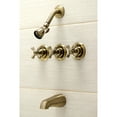 thumbnail image 2 of Kingston Brass KB233AXAB Victorian Tub and Shower Faucet, Antique Brass, 2 of 5