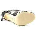 thumbnail image 4 of Via Spiga Taletha Women  Open-Toe Leather Black Heels, 4 of 5