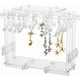 thumbnail image 1 of 1 Juego de Exhibidor de Aretes, Organizador de Aretes Acrílico, Soporte Transparente para Joyería con 8 Perchas para Ropa para Mujeres y Niñas, 1 of 9