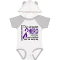 thumbnail image 3 of Inktastic Alzheimer's Disease Bravest Hero I Ever Knew 1 Boys or Girls Baby Bodysuit, 3 of 5