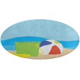thumbnail image 5 of Large Beer Glass on Sand Round Carpet Circle Rug Outdoor Patio Area Rug Washable Large Area Rugs Hallway Room Decor Fitness Mats, 5 of 8