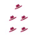 thumbnail image 1 of Sombrero Fedora Minnieouse de Cachemira para mujer ala ancha Rosa rojo, 1 of 1