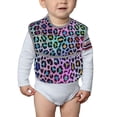 thumbnail image 4 of Bingfone Mess-Proof Baby Bib - Waterproof Bib for Baby Boy or Girl with Food Catcher Pocket, Unisex-Rainbow Animal Skin, 4 of 6