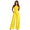 Yellow, variant on Womens One Shoulder Wide Leg Jumpsuit Sleeveless High Waist Elegant Casual Long Pants Romper