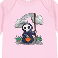 thumbnail image 4 of Inktastic Halloween Trick or Treating Cute Grim Reaper Boys or Girls Long Sleeve Baby Bodysuit, 4 of 5