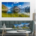 thumbnail image 1 of Lac de Montagne Cristallin dans les Alpes - Impression sur Toile Paysage, 1 of 3