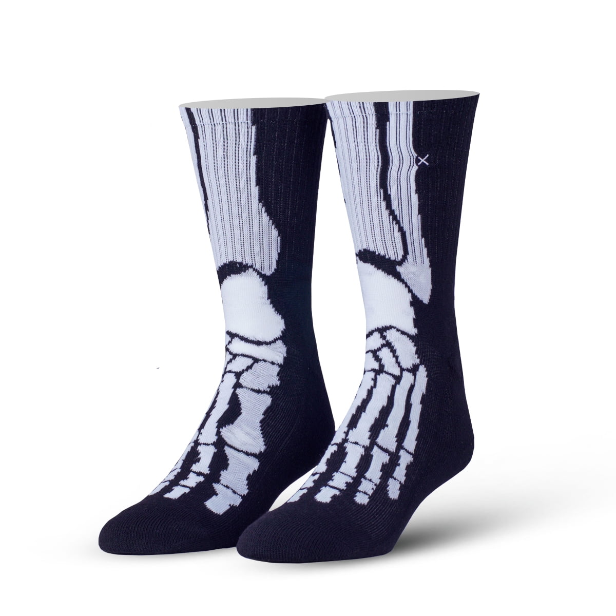 Odd Sox, X-Ray Feet, Skeleton, Novelty Crew Socks, Halloween Scary Fun ...