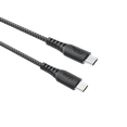thumbnail image 2 of onn 6ft USB-C to USB-C braided charging cable, USB IF certified, fast charging, Black, 2 of 5