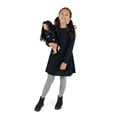 thumbnail image 2 of Leveret Girl Bow Tie Dress Navy 8 Year, 2 of 3