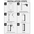 thumbnail image 2 of 8-inch floating house number digital sign modern residential street floor number, 2 of 5