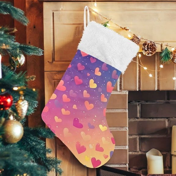 RMDQTR Christmas Stockings for Xmas Gifts - Large Size Festive Holiday Decor for Family Colorfula
