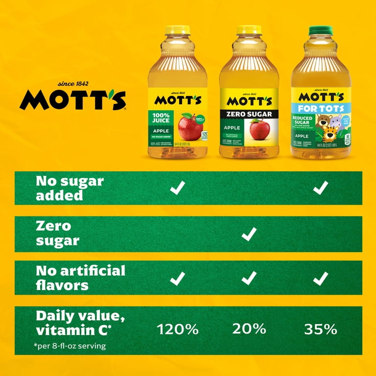Mott's 100% Apple Juice, 128 fl oz Bottle photo 6