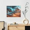 thumbnail image 6 of Naloa Blue Dragon And White Tiger Print Canvas Bathroom Wall Art,Bathroom Wall Art Decoration, Canvas Poster Prints,Decorative Paintings for Living Room, Bathroom, Kids Room, 6 of 6