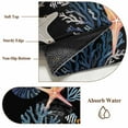thumbnail image 6 of Black Blue Coastal Area Rugs 5'x7', Small Throw Rugs for Laundry Room Playroom, Summer Beach Coral Shell Starfish Seahorse Indoor Outdoor Rug Non-Slip Low Pile Carpet Runner Reversible Floor Mats, 6 of 8