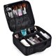 thumbnail image 2 of Cosmetic Bag Portable Travel Make Up Bag-Black,Professional Makeup Organizer Bag Make Up Storage Cosmetic Box Waterproof Artist Make Up Bag Makeup Tra, 2 of 5