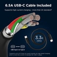thumbnail image 4 of 125W TurboPower - PPS PD Super Fast Charger with 3.3ft USB-C to USB-C Cable Compatible with Motorola Edge 50 Pro, Edge 50 Ultra, Edge 30 Ultra, 4 of 5