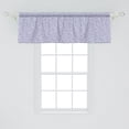 thumbnail image 2 of Ambesonne Floral Window Valance, Japanese Bluebell Motif, 54" X 18", Dark Blue Muave White, 2 of 3