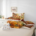 thumbnail image 4 of Happy Fall Autumn Bedding Twin, Thanksgiving Autumn Maple Tree Birds Bed Set For Kids Fall Cardinal Bird Comforter + Flat Sheet + Fitted Sheet + 2 Pillowcases + 2 Throw Pillow Covers, 4 of 5