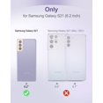 thumbnail image 2 of Suritch For Samsung Galaxy S21 Clear Case 6.2"" (Only) [Built-In Screen Protector] Full Body Protective Hard Shell+Soft Tpu Phone Case For Samsung S21 -(Lavender Blue Edge), 2 of 4
