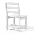 thumbnail image 5 of WestinTrends Ashore Outdoor HDPE Patio Classic Armless Dining Side Chair, White, 5 of 11
