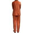 thumbnail image 2 of Womens Ladies Fleece PJ Pajama Set Coral Size M, 2 of 5