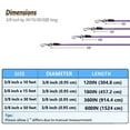 thumbnail image 5 of Lynxking Dog Training Leash Long Lead Heavy Duty Puppy Rope for Small Medium Large Dogs (50 feet x 3/8 in, Purple), 5 of 9