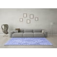 thumbnail image 3 of Ahgly Company Machine Washable Indoor Rectangle Medallion Blue Traditional Area Rugs, 6' x 9', 3 of 4