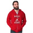thumbnail image 4 of Baseball Athlete Work From Homebase Zip Hoodie Sweatshirt Men Brisco Brands S, 4 of 6