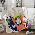 thumbnail image 1 of Anime Naruto Cartoon Characters Flannel Throw Blanket Printed Quilts Soft Blanket for Sofa Bed Soft Print Gift, 1 of 5