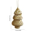thumbnail image 3 of Adorno colgante de bola navideña de espuma con purpurina | Adorno decorativo para colgar en el árbol | Decoración navideña de plástico con forma especial para el árbol de Navidad, 3 of 6