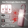 thumbnail image 2 of Recharable for Women - Birthday Valentine's Day Gifts for Women, Stocking Stuffers for Teen Girl, Daughter, Safety Keychain Flashlight, Siren Alarm, Travel Colle Essentials (Pink), 2 of 4