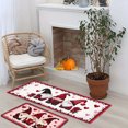 thumbnail image 4 of Christmas Kitchen Rug Set of 2 Kitchen Floor Mats Non-Slip Backing Christmas Gnomes Kitchen Mat Washable Seasonal Holiday Wedding Doormat Runner Rug 40x60cm+40x120cm, 4 of 4