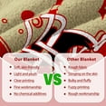 thumbnail image 6 of Throw Blanket San Francisco Gifts for Men Women Boy Sports Team Color Blanket Soft Lightweight Flannel Blanket Decor for Sofa Bed 60"x50", 6 of 6