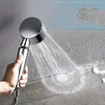 thumbnail image 4 of High pressure shower head, hand held shower head with on/off button, 4 of 5