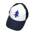 thumbnail image 2 of Dipper Pines Tree Hat Gravity Falls Baseball Cap Costume White Blue Pine Cosplay, 2 of 4