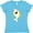 Aqua, variant on Inktastic Cute Shark, Little Shark, Yellow Shark, Sea Animal Women's V-Neck T-Shirt
