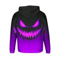 thumbnail image 5 of Yaoyar Men's Halloween Print Hooded Long Sleeve Sweatshirt, Casual Pullover Top with Spooky Graphic for Fall Festive Wear, 5 of 6