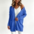 thumbnail image 2 of Cardigan for Women 2026 Plus Size Knit Sweater Casual Open Front Long Sleeve Cardigans Jacket Comfortable Everyday Outerwear with Pockets, 2 of 9