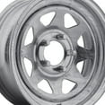 thumbnail image 2 of 16x6 Pacer 28GA Galvanized Spoke Galvanized Wheel 8x6.5 (0mm) Fits select: 1983-1994 FORD F250, 1983-1994 FORD F350, 2 of 3