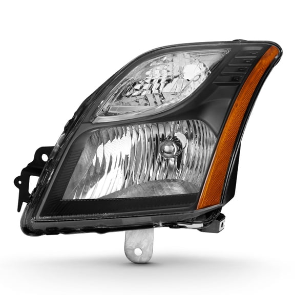 AKKON - For 2010 2011 2012 Nissan Sentra SE-R | SR Models Driver Left Side Black Headlight Headlamp Replacement