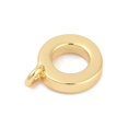thumbnail image 2 of 20 pc Brass Tube Bails Cadmium Free & Nickel Free & Lead Free Rings Real 18K Gold Plated 12x9x2.5mm Hole: 1.5mm, 2 of 3